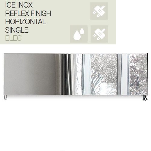 Caleido Ice Inox horizontal, Elektro Paneelheizkörper, Plattenheizkörper elektrisch